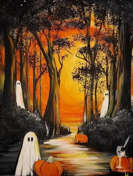 Frightful Forest Friends + Add a Candle! at Painting with a Twist - Lakewood in Lakewood