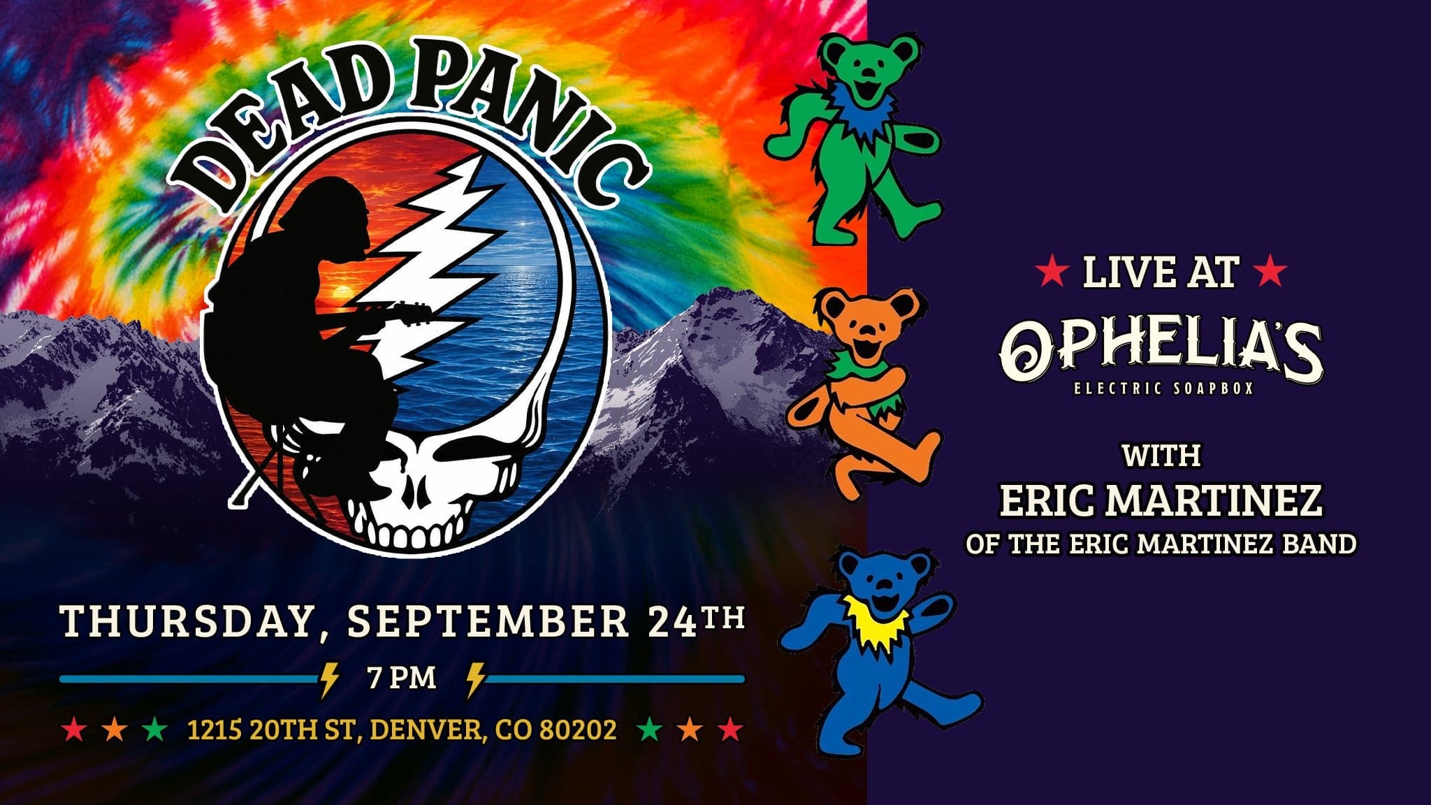 Dead Panic w/ Eric Martinez at Ophelia's Electric Soapbox in Denver - This Month
