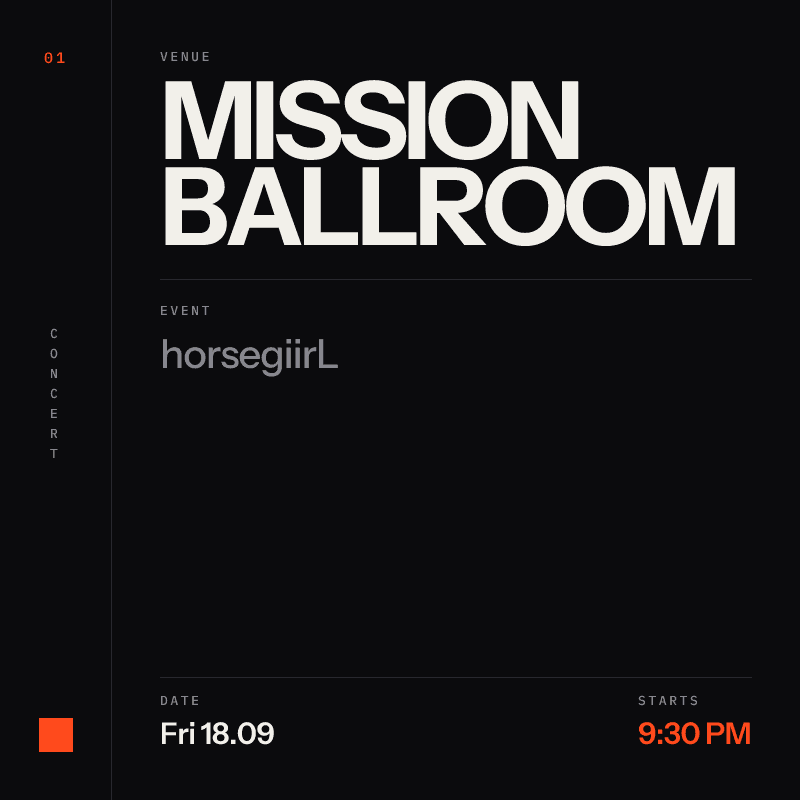 horsegiirL at Mission Ballroom in Denver - Today