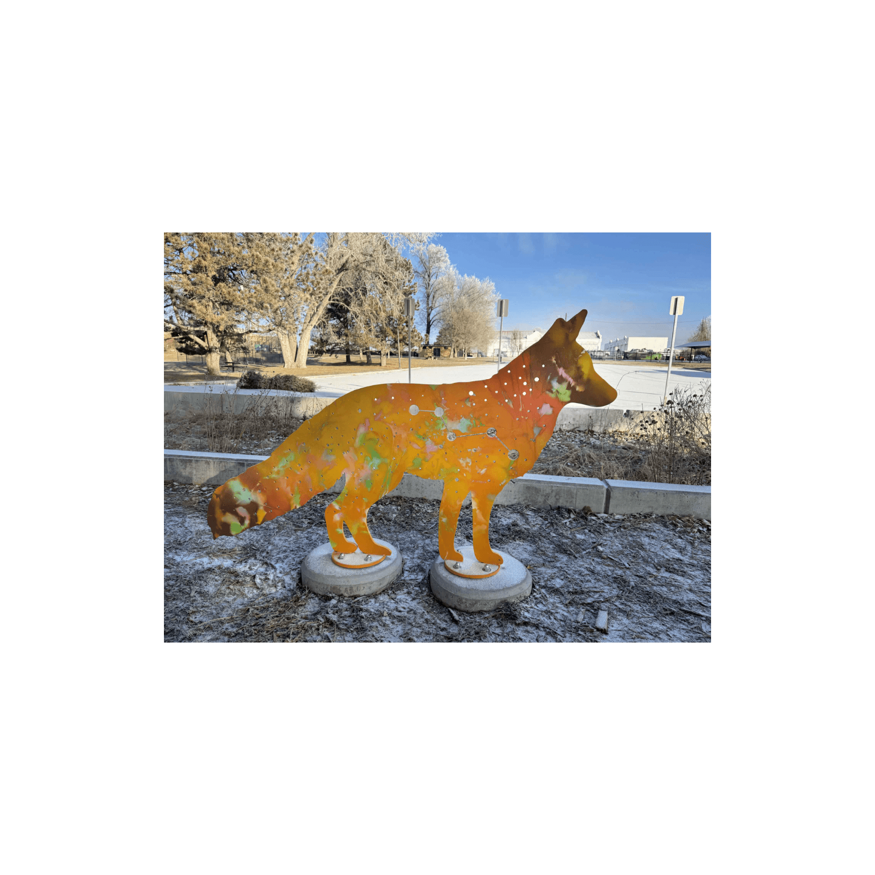 Constellations: Bear (Ursa Major), Crane (Grus), and Fox (Vulpecula)