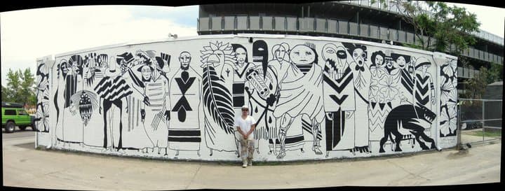 Untitled (Black and White Figures)